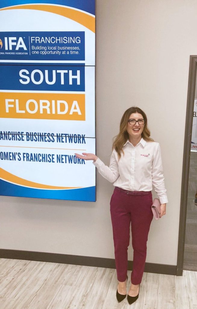 Madalina Iordache, CEO at Bright Pink Agency, at South Florida franchise event