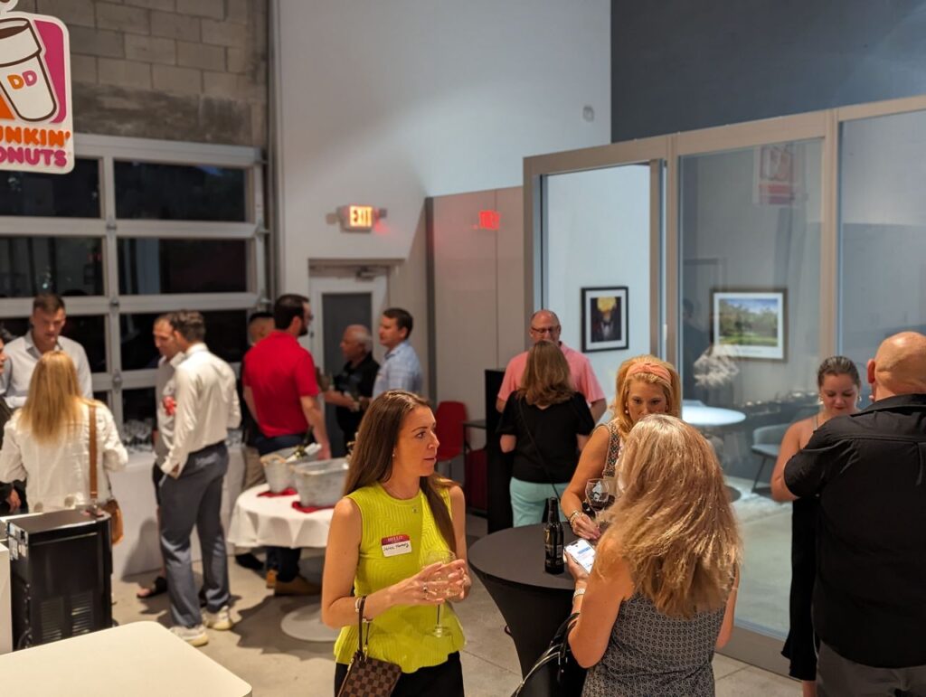 Franchise Professionals mingling at the event